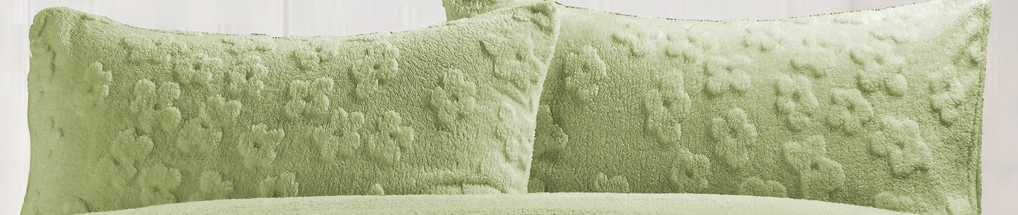 Teddy Fleece Daisy Duvet Set 3 Colours