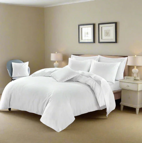 Easy Care Plain Duvet Quilt Cover with Pillow Case 22 Colours