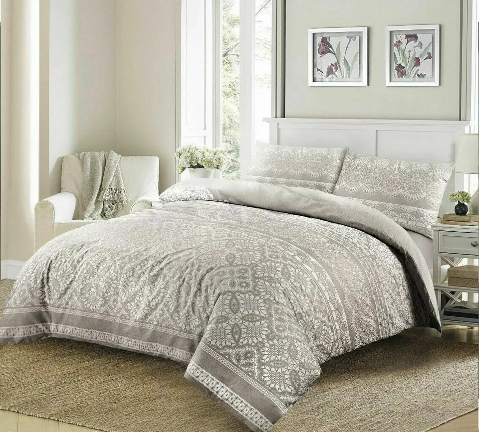 Aaliyah Print Duvet Cover Set 3 Colours