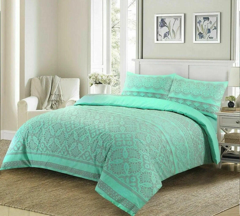 Aaliyah Print Duvet Cover Set 3 Colours