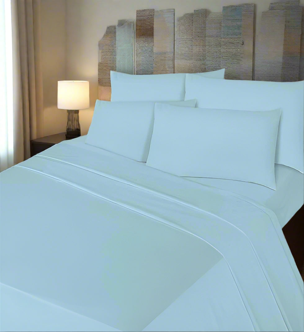 Luxury Percale Fitted Sheet Extra Deep (40cm) Non Iron 180 Thread Count Percale