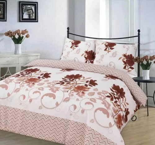 PolyCotton Duvet Cover Set Bedding Set Quilt Cover with Pillowcase