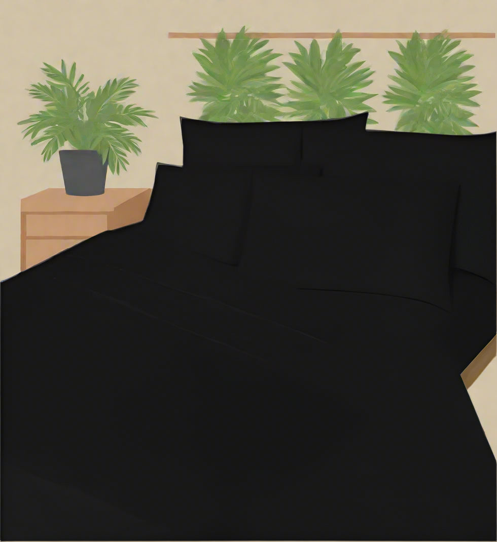 Luxury Percale Fitted Sheet (25 cm) Non Iron Polycotton Percale 180 Thread Count