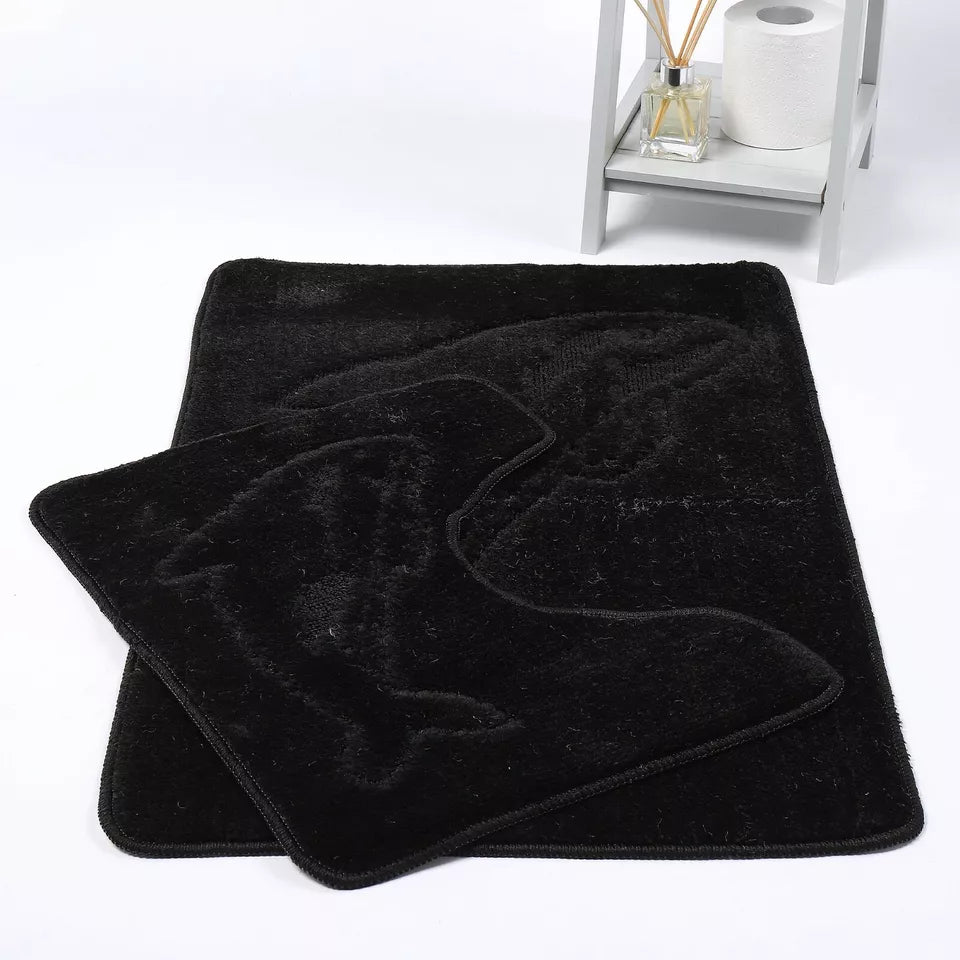 Dolphin Luxury Bath & Pedestal Mat 2 Piece 20 Colours