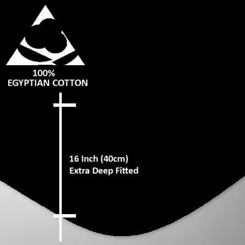 200 Thread Count Extra Deep Fitted Sheet 40 cm 11 Colours