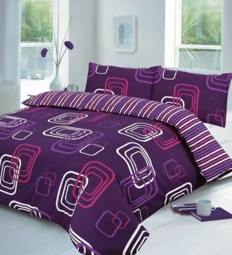 PolyCotton Duvet Cover Set Bedding Set Quilt Cover with Pillowcase