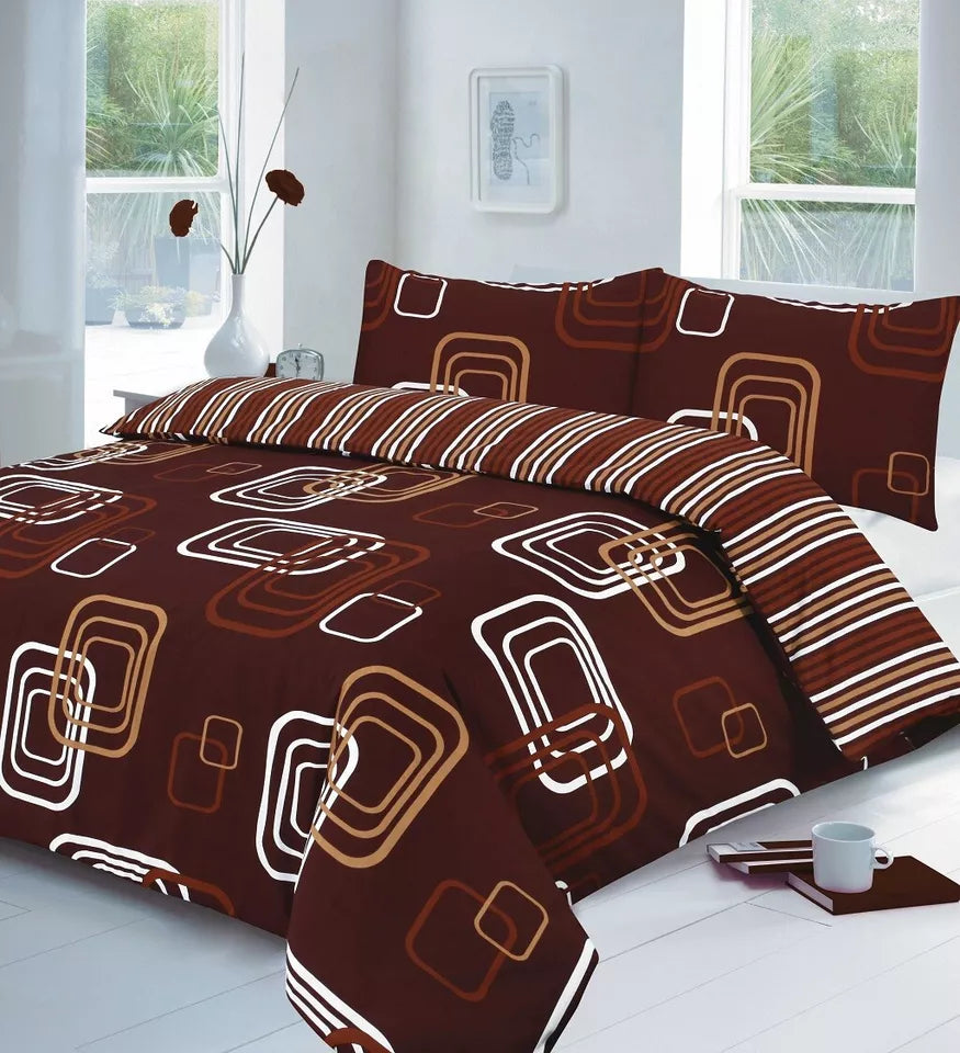 Reversible Multi Duvet Set Single Double King Size