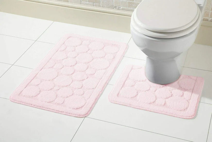 Cali Bath Mat Set Luxury Super Soft Non-Slip Ultra Absorbent Bathroom Mat