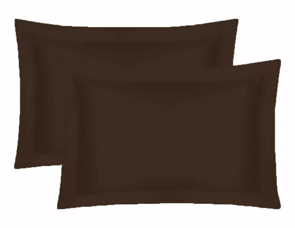 200 Thread Count Egyptian Cotton Pillowcases Oxford - Housewife 11 Colours