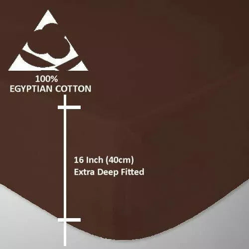 200 Thread Count Extra Deep Fitted Sheet 40 cm 11 Colours