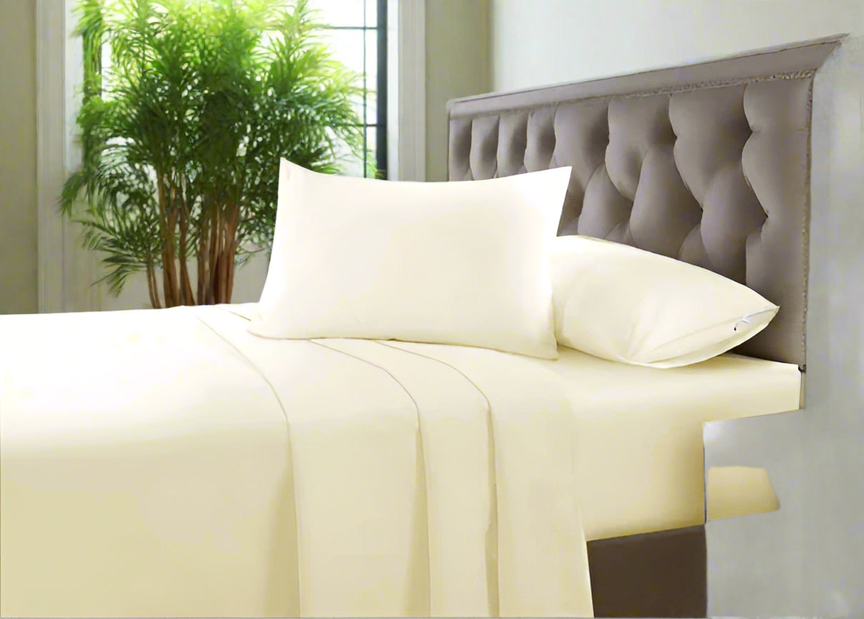 Easy Care Plain Percale Flat Sheet 22 Colours