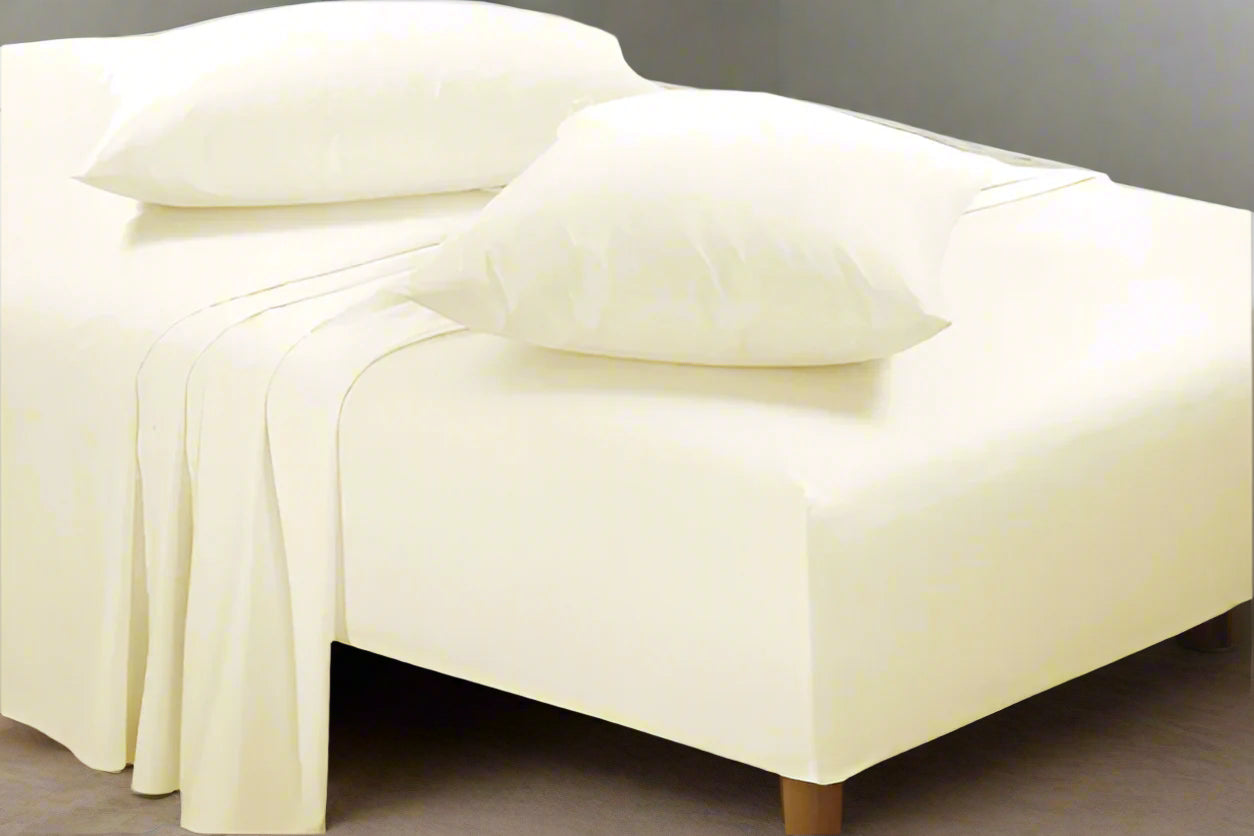 Easy Care Plain Percale Fitted Sheet 10" (25cm) 22 Colours