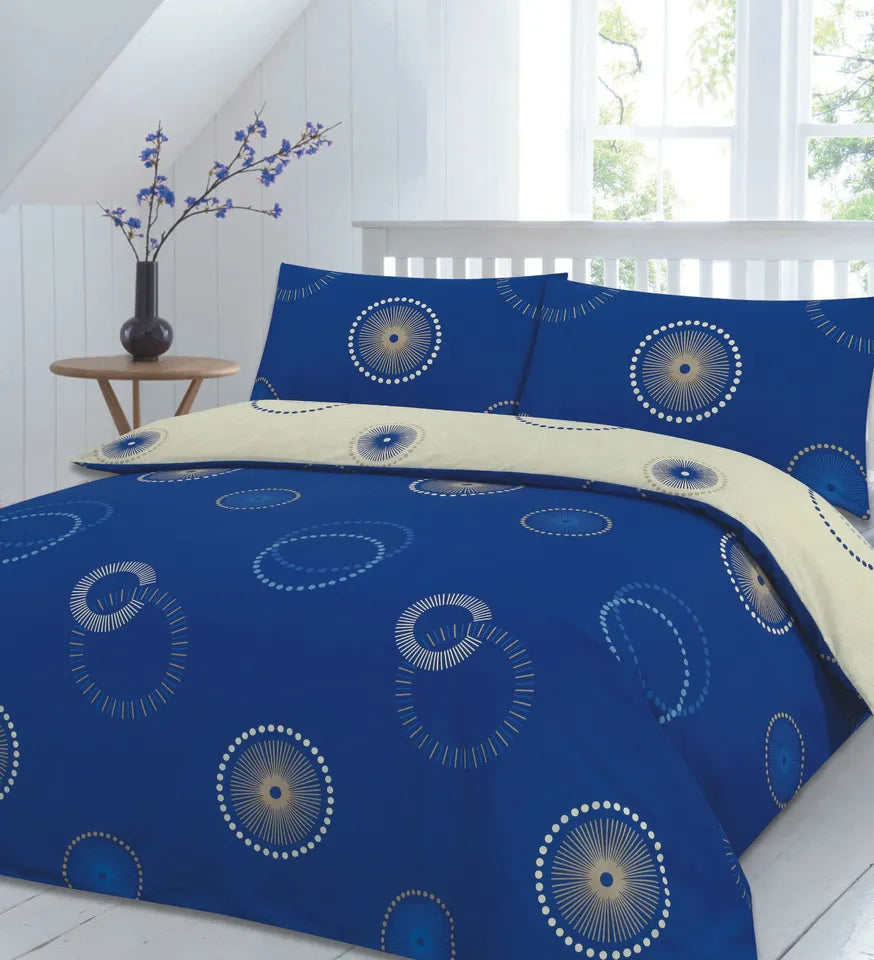 PRINTED DUVET COVER SET POLY COTTON QUILT BEDDING BEDROOM SETS DOUBLE KING SIZE