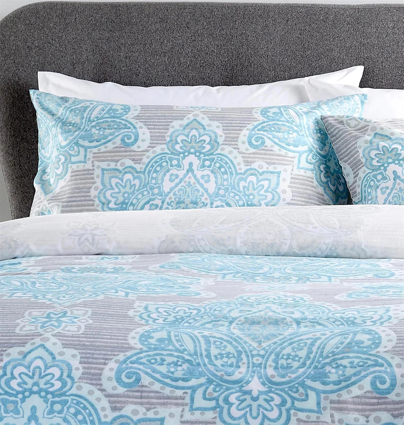 Empire Reversible Luxurious Cotton Rich Duvet Set with Vibrant Designs for Single Double and King Bed Sizes