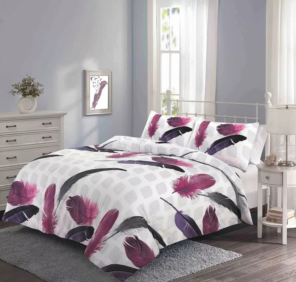 Reversible Multi Duvet Set Single Double King Size