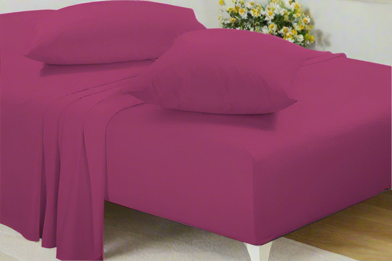 Easy Care Plain Percale Fitted Sheet 10" (25cm) 22 Colours