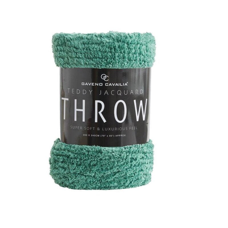 Teddy Adora Jacquard Throw 2 Sizes 3 Colours