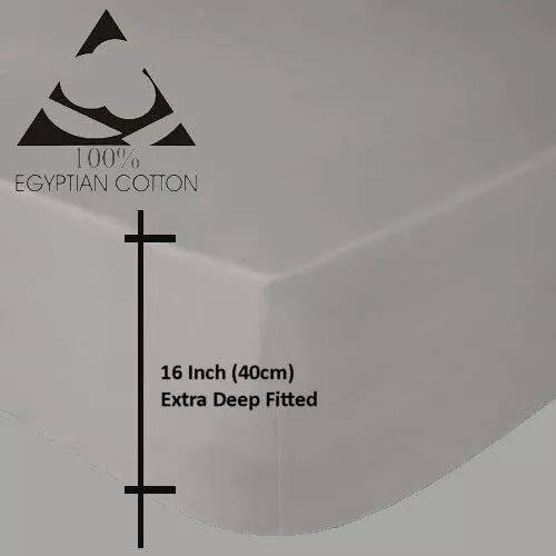 200 Thread Count Extra Deep Fitted Sheet 40 cm 11 Colours