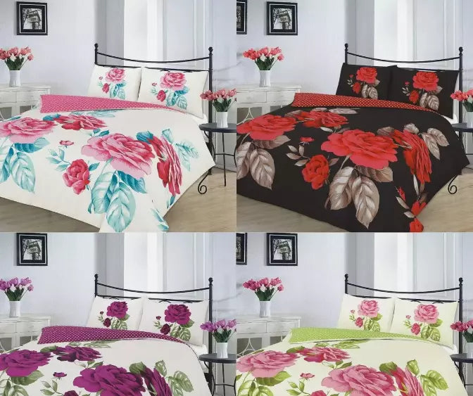 ISABELLA Printed Floral Duvet Cover Quilt cover Bedding Set with Pillow Case