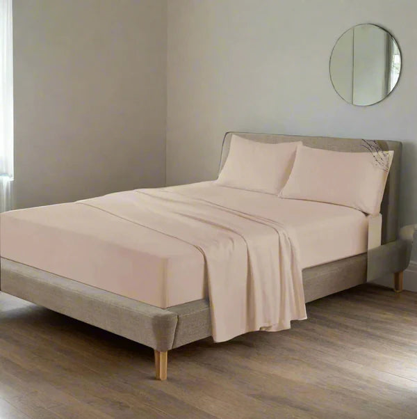 Flannelette 100% Soft Brushed Cotton Fitted Sheet 10" (25cm) Depth