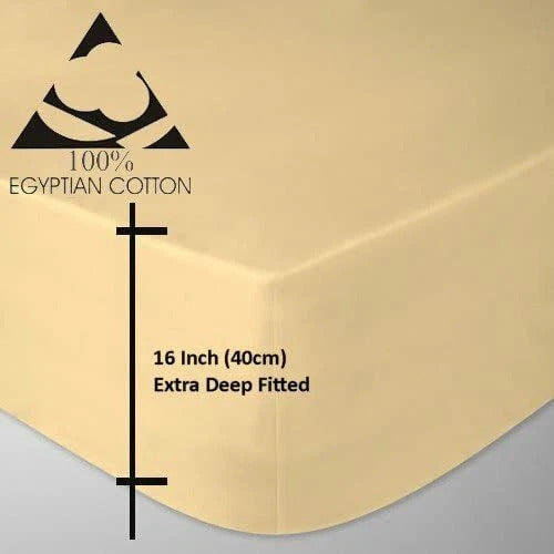 200 Thread Count Extra Deep Fitted Sheet 40 cm 11 Colours