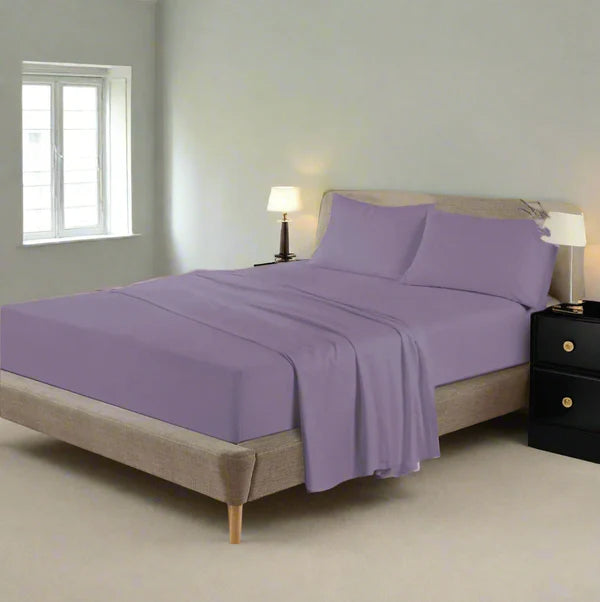 Flannelette 100% Soft Brushed Cotton Fitted Sheet 10" (25cm) Depth