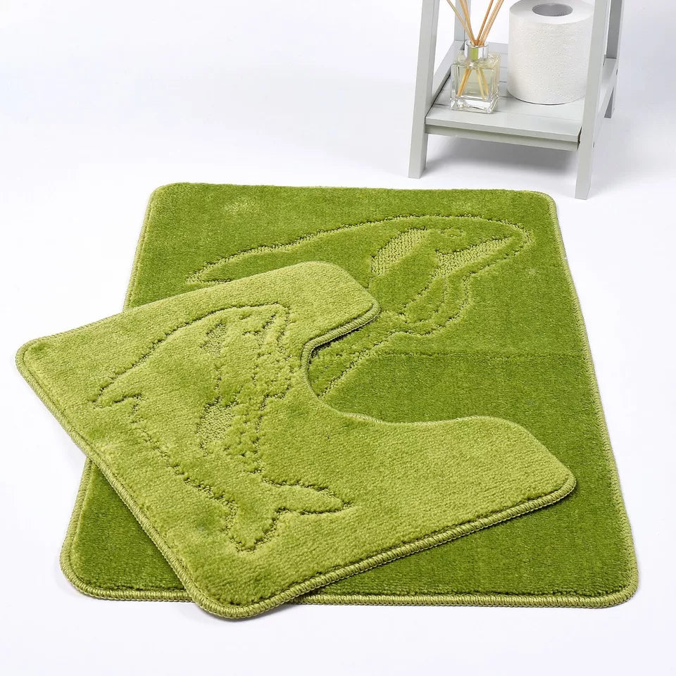Dolphin Luxury Bath & Pedestal Mat 2 Piece 20 Colours
