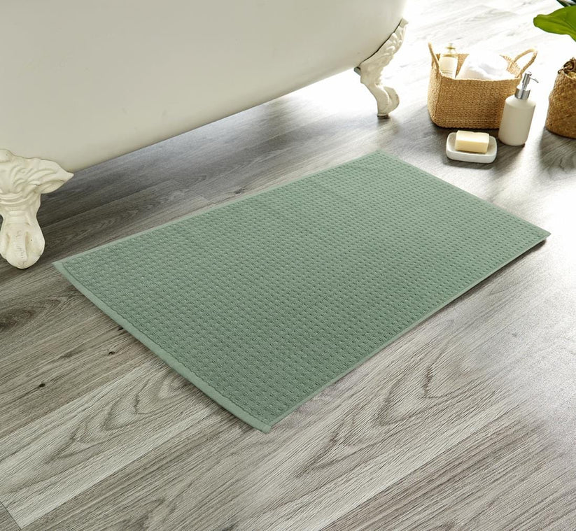 Luxe Ultra-Soft Deep Cotton Pile Bathmats Handcrafted Eco-Friendly Absorbent