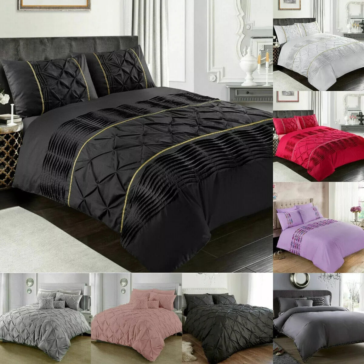 Eleanor Luxury Duvet Set 5 Colours