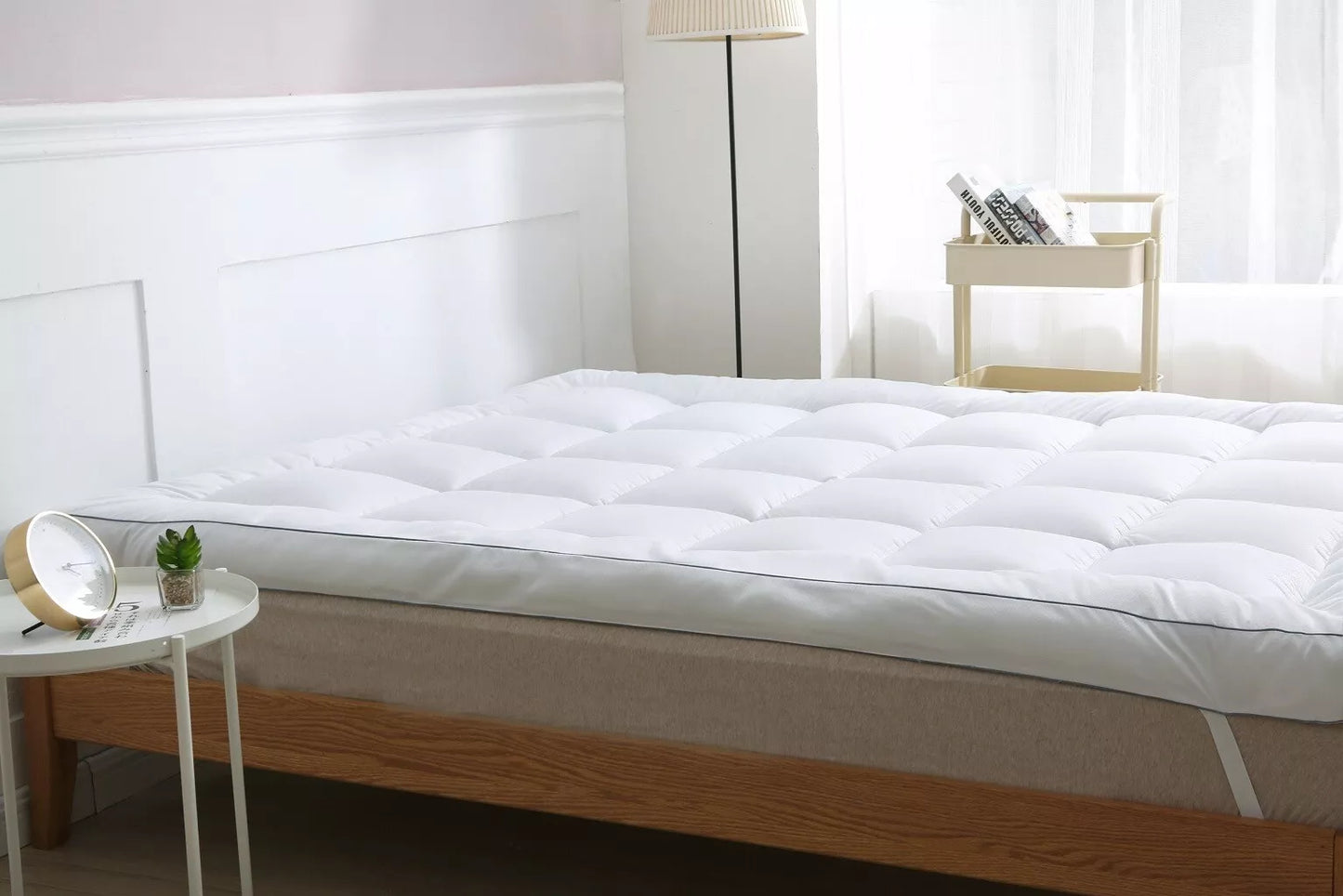 Mattress Topper Micro-Gel 10cm / 4" & Micro-Fibre Filling Luxury Hotel Quality