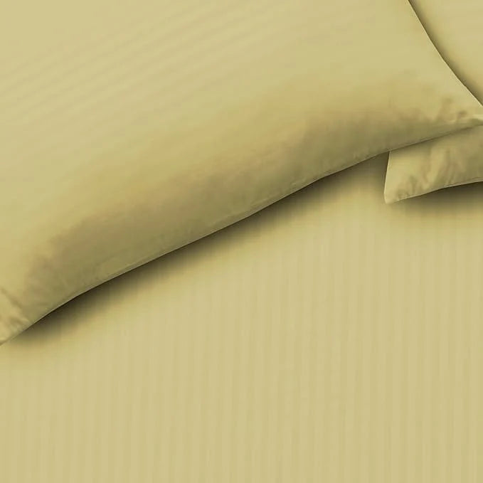 Mayfair Stripe Elegant Reversible Satin Duvet Cover Set