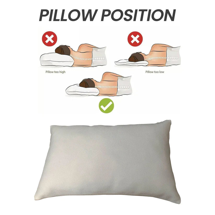 Memory Foam Pillow for Neck & Back Pain Relief Orthopaedic Firm Support