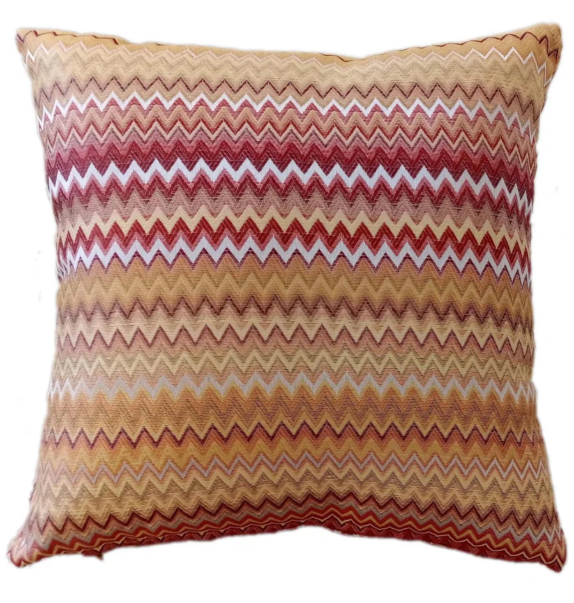 Mia Bohemian Throw Blanket with Tribal Striped Pattern and Tasselled Edges
