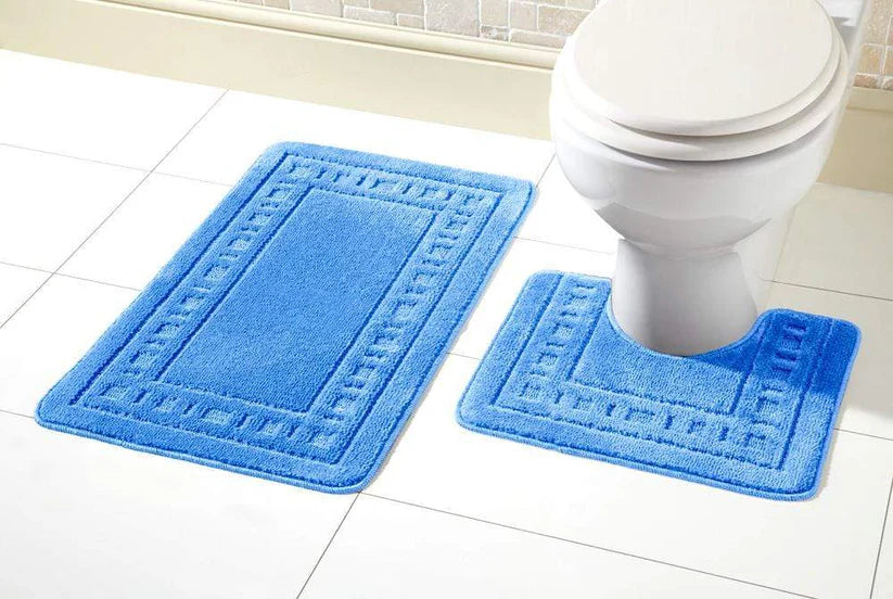 Miami Bath Mat Set Luxurious Ultra-Absorbent Non-Slip Bathroom Rug
