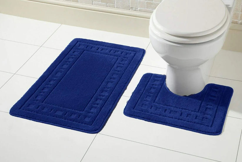 Miami Bath Mat Set Luxurious Ultra-Absorbent Non-Slip Bathroom Rug
