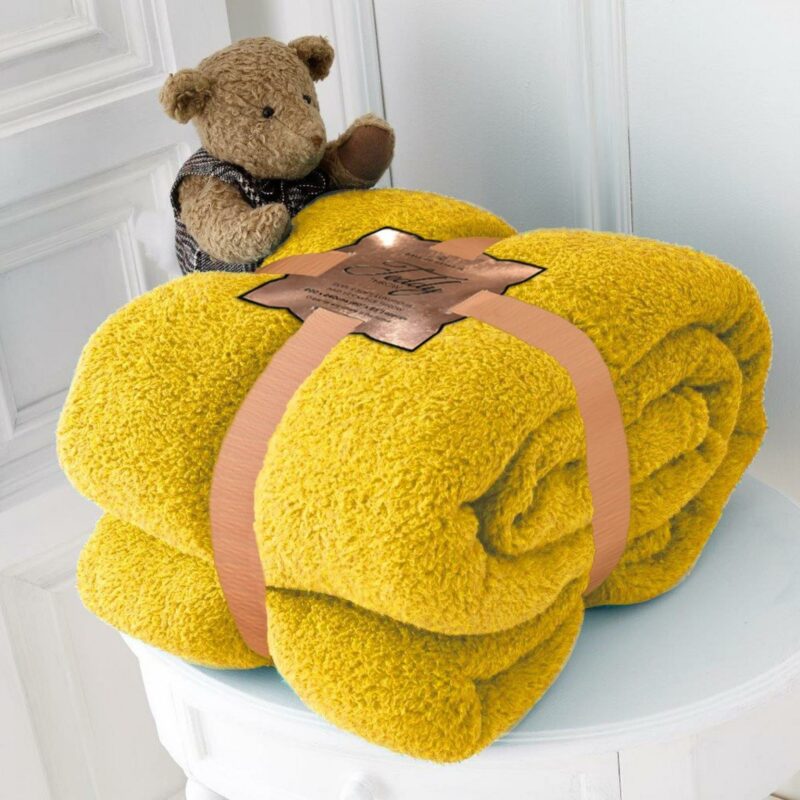 Teddy Throw 2 Sizes 14 Colours