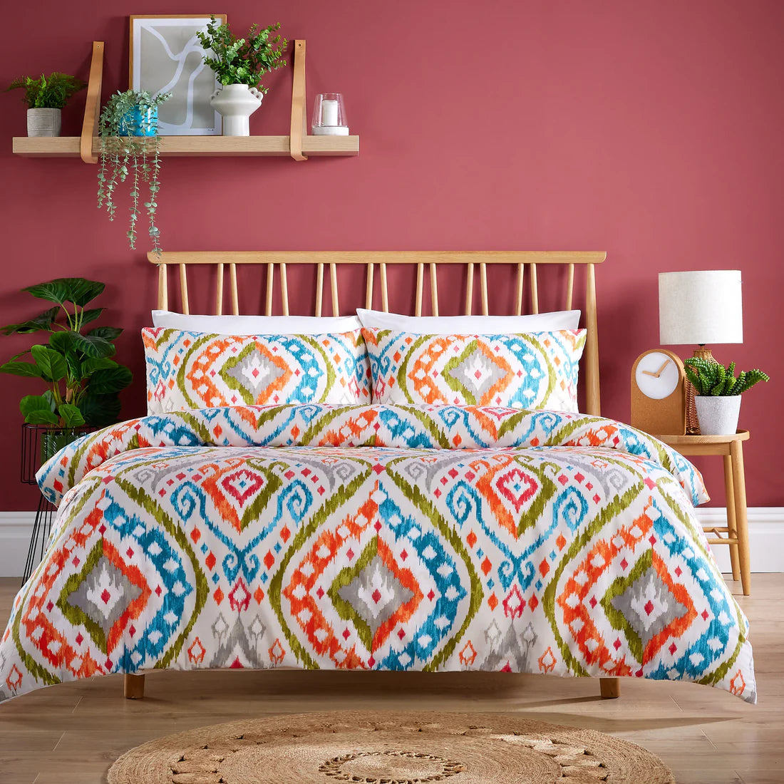 Peru-Inspired Ultra-Soft Duvet Cover Set with Matching Pillowcases