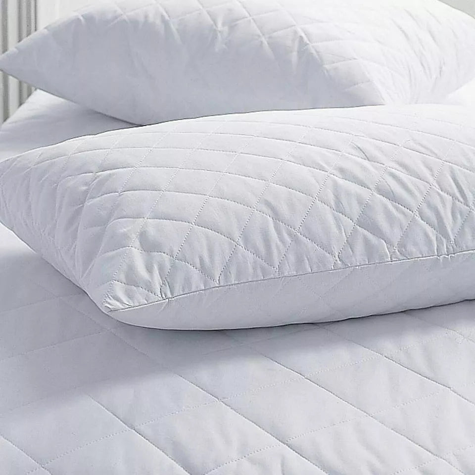 Quilted Pillows Hollow Fiber Filled Premium Hotel Quality Bounce Back Pillows
