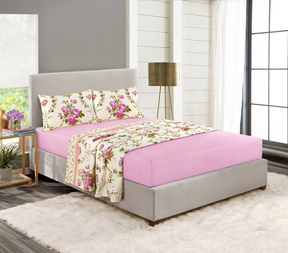 Olivia Flannelette 100% Brushed Cotton Sheet Set 3 Colours