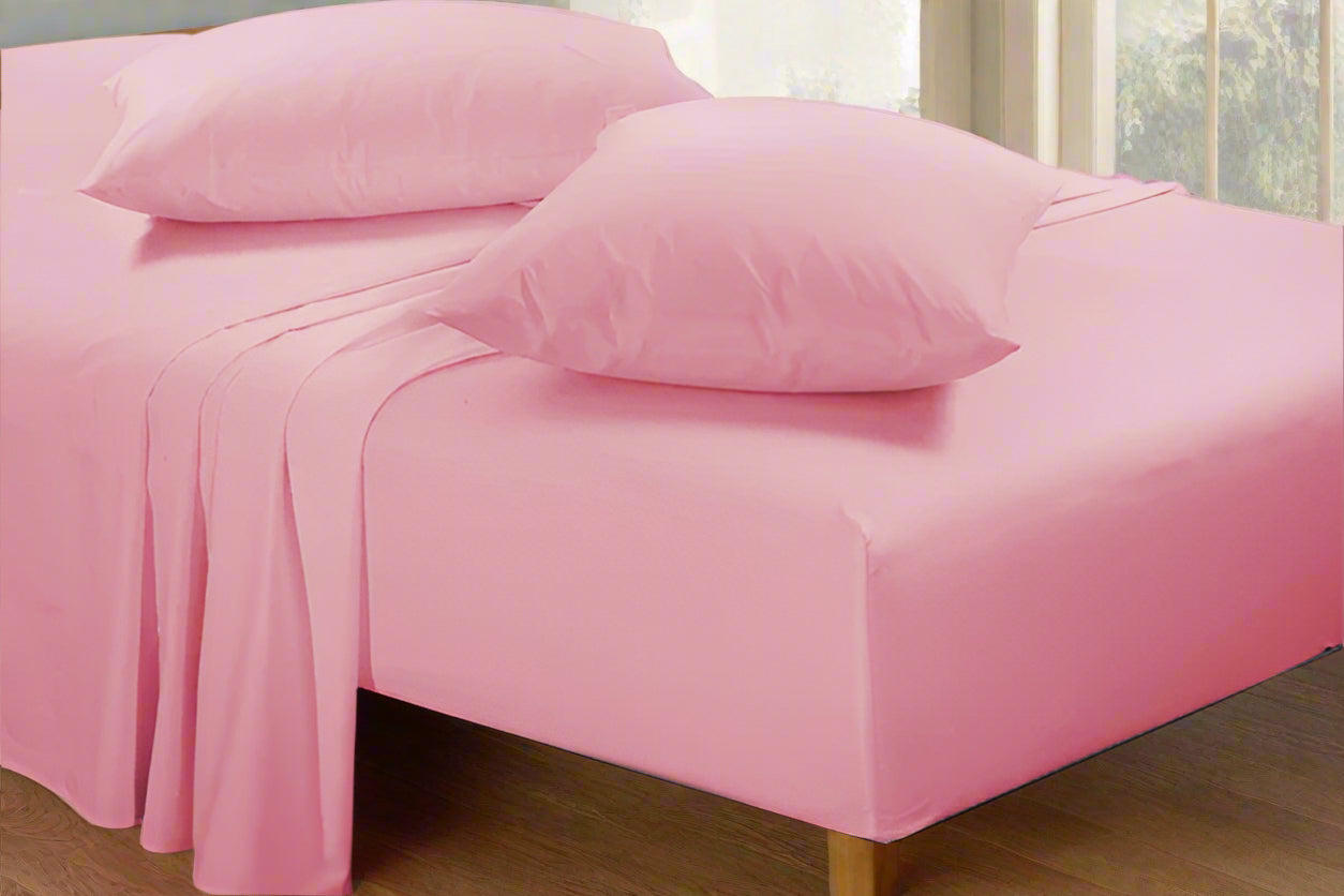 Easy Care Plain Percale Fitted Sheet 10" (25cm) 22 Colours