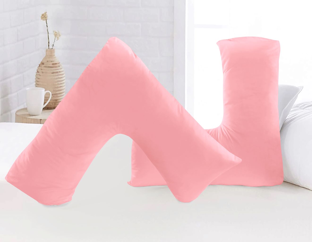 Ultra Soft V Shape Pillow Pair 8 Colours
