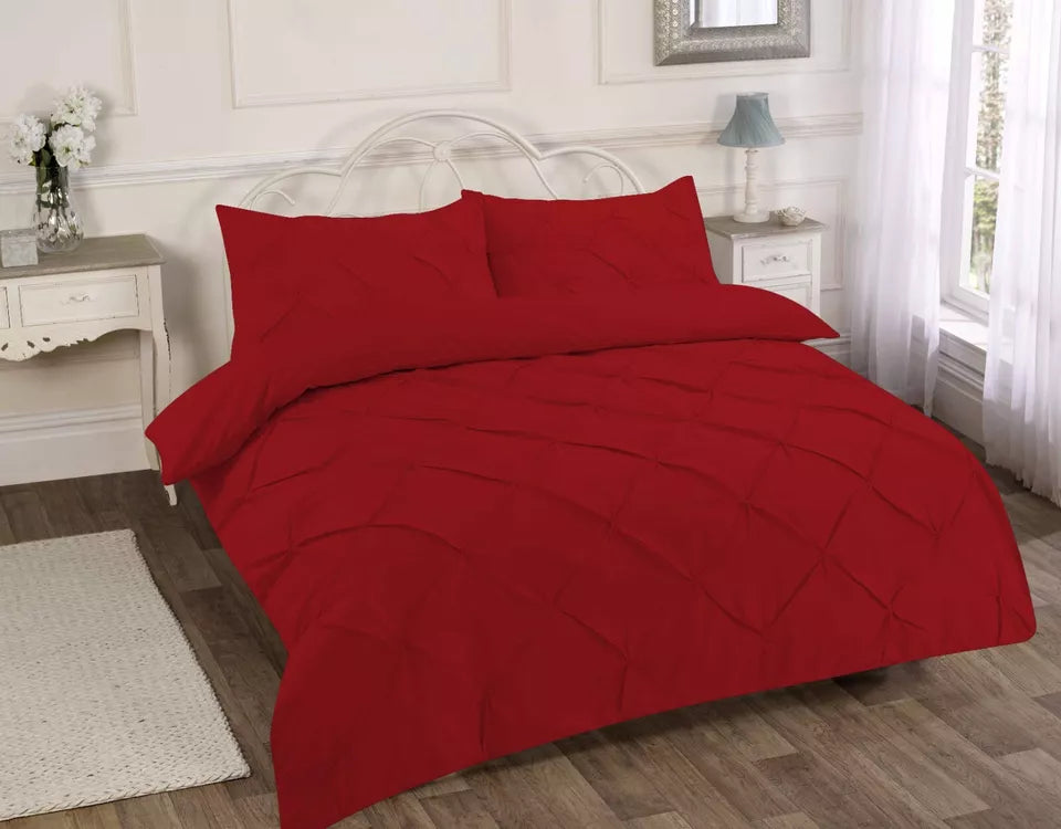 Alexander Pintuck Duvet Cover with Pillow Case Bedding Set