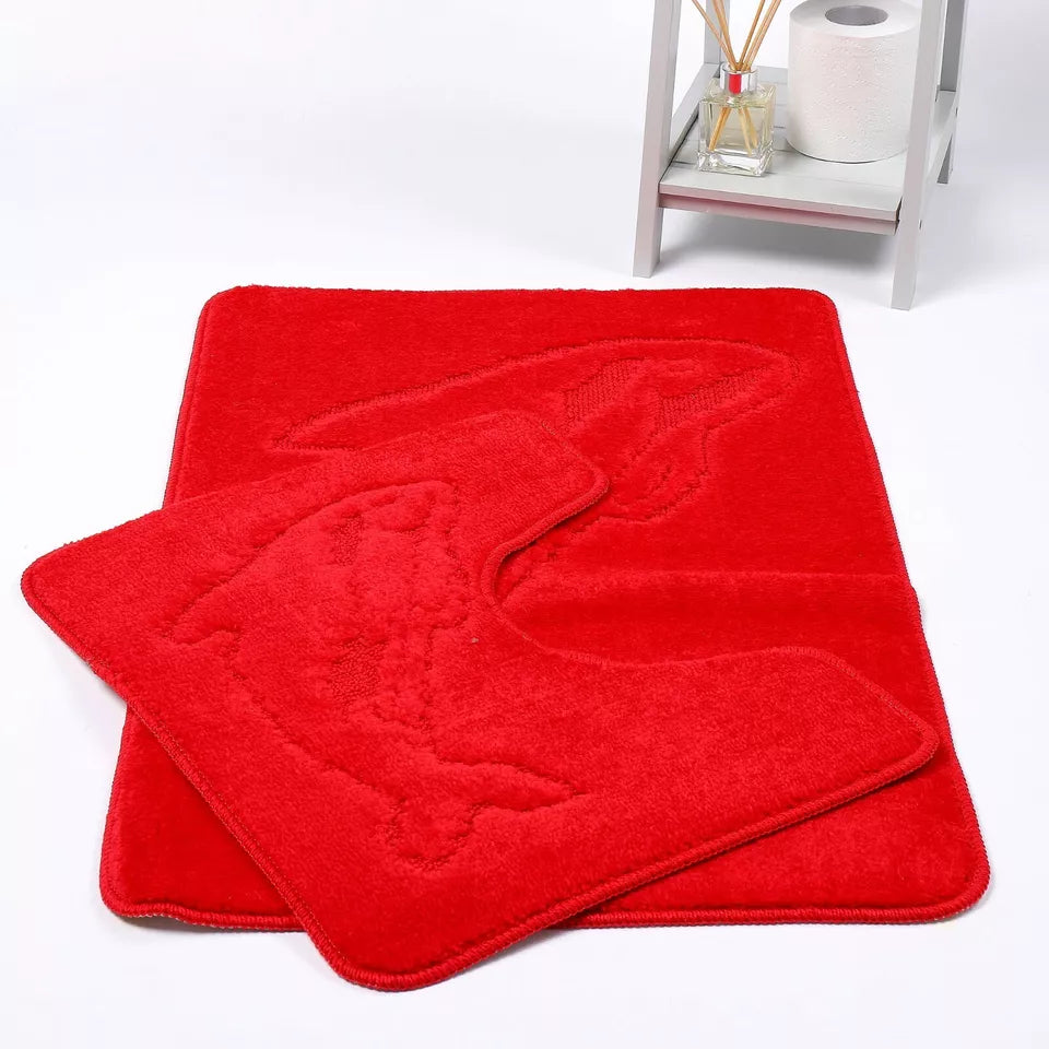 Dolphin Luxury Bath & Pedestal Mat 2 Piece 20 Colours