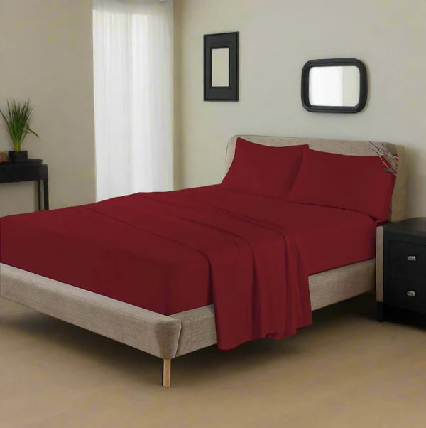 Flannelette 100% Soft Brushed Cotton Fitted Sheet 10" (25cm) Depth