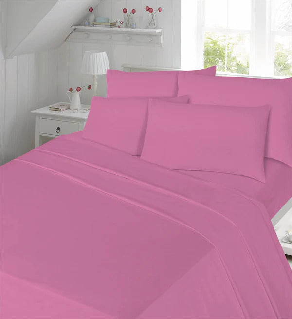 Luxury Percale Fitted Sheet Extra Deep (40cm) Non Iron 180 Thread Count Percale