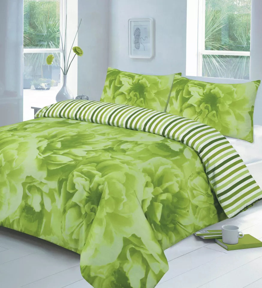 PRINTED DUVET COVER SET POLY COTTON QUILT BEDDING BEDROOM SETS DOUBLE KING SIZE