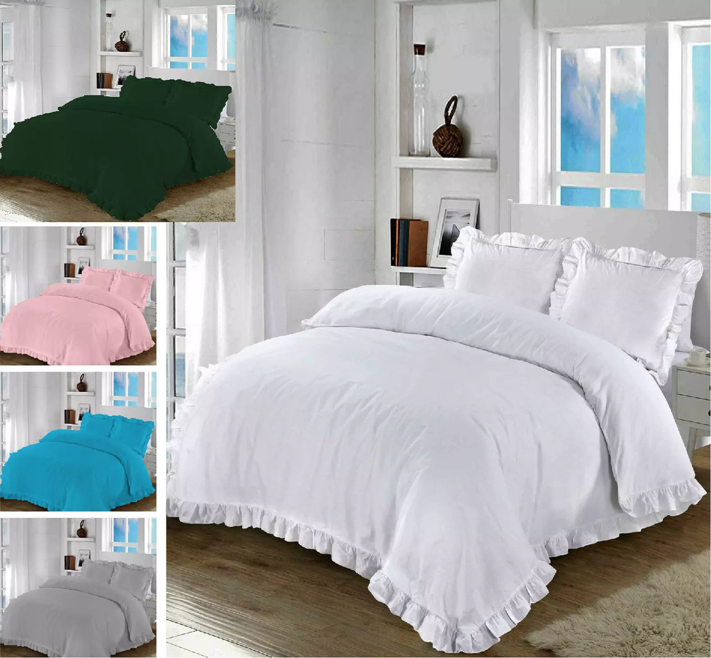 Santiago Frill Duvet Cover Set 5 Colours