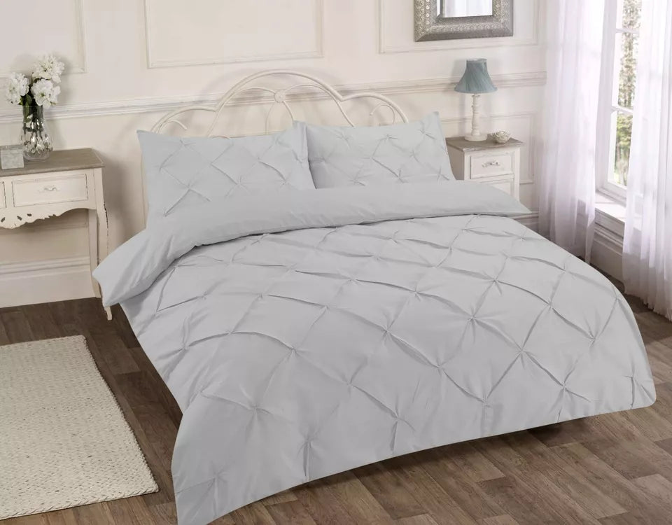 Alexander Pintuck Duvet Cover with Pillow Case Bedding Set