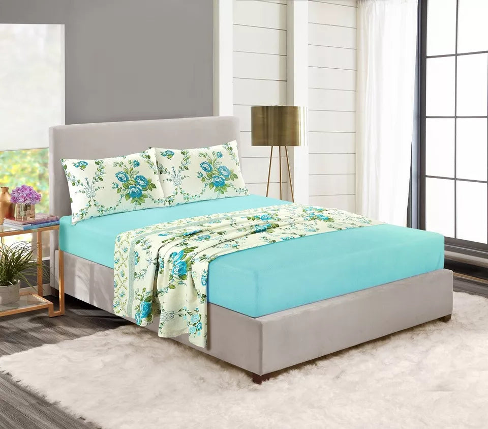 Olivia Flannelette 100% Brushed Cotton Sheet Set 3 Colours