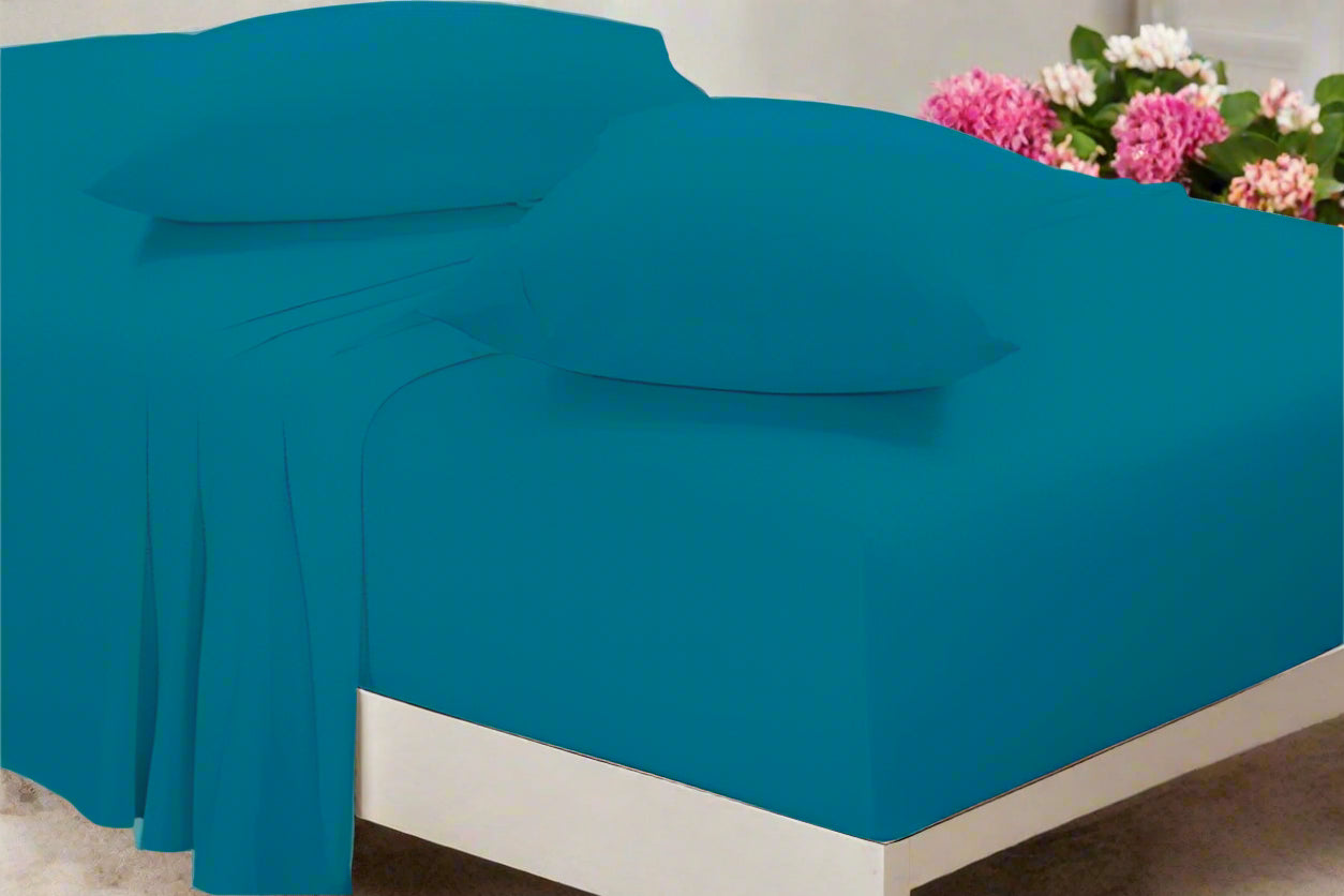 Easy Care Plain Percale Fitted Sheet 10" (25cm) 22 Colours